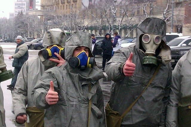 В Белгороде прошел митинг против добычи сланцевого газа на Украине