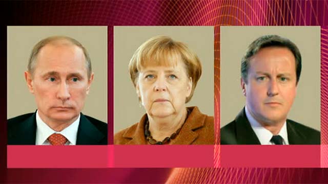Владимир Путин обсудил по телефону с А.Меркель и Д.Кэмероном референдум в Крыму