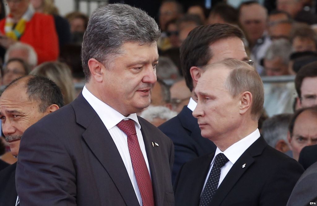Путин и Порошенко обсудили ситуацию на Украине