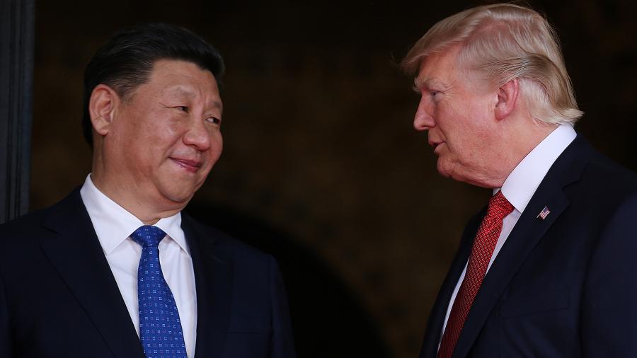 Президент Китайской Народной Республики Си Цзиньпин и президент США Дональд Трамп