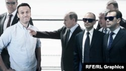Владимир Путин, Игорь Сечин, Дмитрий Медведев, Сергей Кириенко и Алексей Навальный